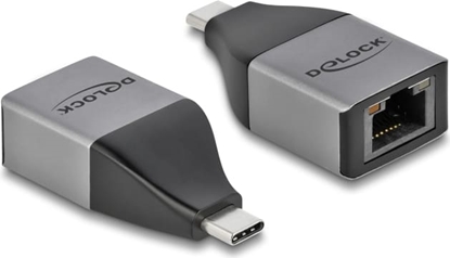 Picture of Delock USB Type-C™ Adapter to Gigabit LAN 10/100/1000 Mbps – compact design