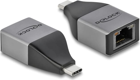 Picture of Delock USB Type-C™ Adapter to Gigabit LAN 10/100/1000 Mbps – compact design