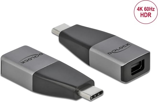 Picture of Delock USB Type-C™ Adapter to mini DisplayPort (DP Alt Mode) 4K 60 Hz – compact design