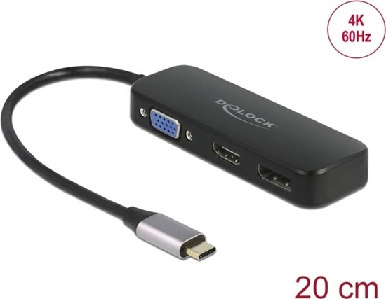 Picture of Delock USB Type-C™ Adapter to VGA / HDMI / DisplayPort 4K 60 Hz
