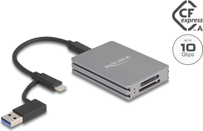Picture of Delock USB Type-C™ Card Reader for SD and CFexpress type A memory cards
