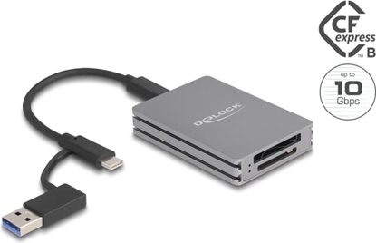 Picture of Delock USB Type-C™ Card Reader for SD and CFexpress type B memory cards