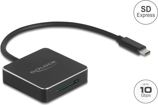 Picture of Delock USB Type-C™ Card Reader for SD Express (SD 7.1) memory cards