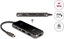 Picture of Delock USB Type-C™ Docking Station 4K - HDMI / USB Hub / SD - Mirco SD slot / PD 3.0 85 W Tempered Glass Surface