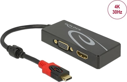 Изображение Delock USB Type-C™ Splitter (DP Alt Mode) > 1 x HDMI + 1 x VGA out