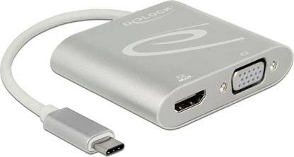 Изображение Delock USB Type-C™ Splitter (DP Alt Mode) > 1 x HDMI + 1 x VGA out