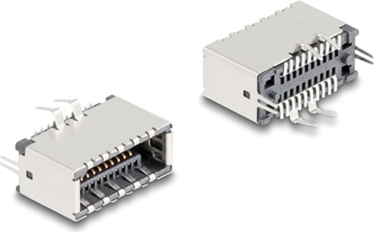 Изображение Delock USB Type-E Key A 20 pin female vertical for SMT solder mounting