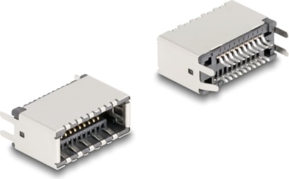 Изображение Delock USB Type-E Key A 20 pin female vertical for SMT solder mounting