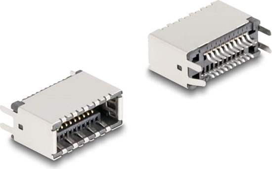 Изображение Delock USB Type-E Key A 20 pin female vertical for SMT solder mounting