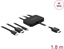 Picture of Delock USB-C™, HDMI or mini DisplayPort to 4K HDMI Adapter Cable 1.8 m