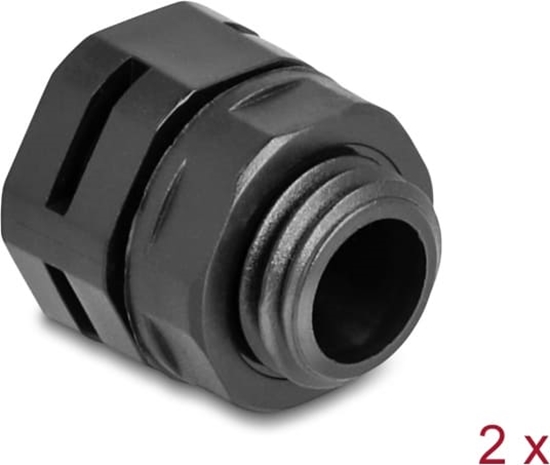 Изображение Delock Ventilation Plug M12 black 2 pcs