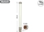 Изображение Delock WLAN 802.11 ac/a/b/g/n Antenna N plug 4.5 - 7.0 dBi 22 cm omnidirectional fixed outdoor white