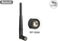 Attēls no Delock WLAN 802.11 ac/a/h/b/g/n Antenna RP-SMA plug 3 dBi omnidirectional with tilt joint black