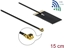 Picture of Delock WLAN 802.11 ac/ax/a/h/b/g/n Antenna I-PEX Inc., MHF® I plug 2.7 - 3.0 dBi 1.13 15 cm FPC internal self adhesive