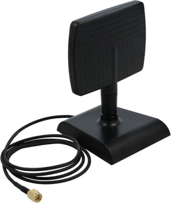 Изображение Delock WLAN WiFi 6 Antenna RP-SMA plug 4 - 6 dBi directional with magnetic base with tilt joint