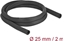 Изображение Delock Woven Sleeve self-closing heat-resistant 2 m x 25 mm black