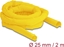 Изображение Delock Woven Sleeve self-closing heat-resistant 2 m x 25 mm yellow