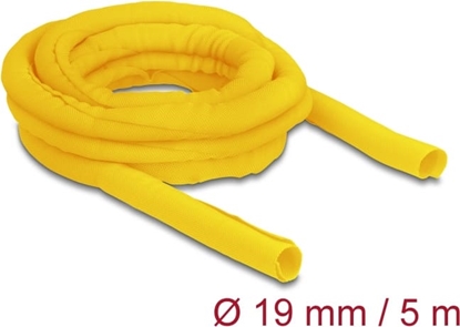Изображение Delock Woven Sleeve self-closing heat-resistant 5 m x 19 mm yellow