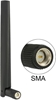Изображение Delock ZigBee Antenna Multi Bluetooth, GSM, LTE, UMTS, WLAN IEEE 802.11 b/g/n SMA 1 ~ 4.3 dBi Omnidirectional Joint Black