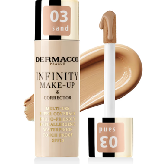Изображение Dermacol Infinity Make-Up & Corrector 03 Sand 20 g