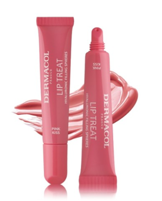 Attēls no Dermacol Lip Treat Lip Gloss 5 Pink Kiss