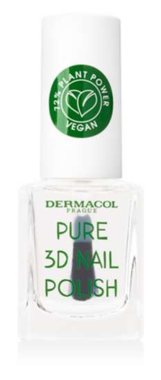 Picture of Dermacol Pure 3D 01 Crystal Clear Nail Polish 11 ml
