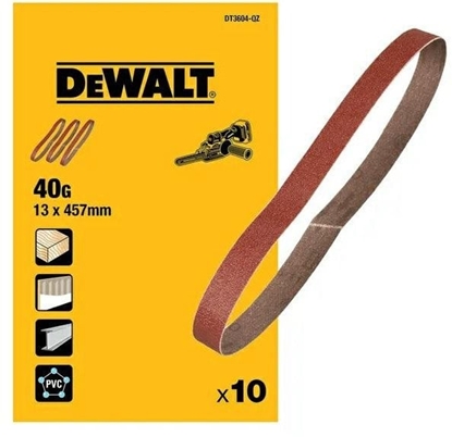 Изображение DEWALT PASY BEZK.  13x457mm  P 40  /10szt. DO DCM200