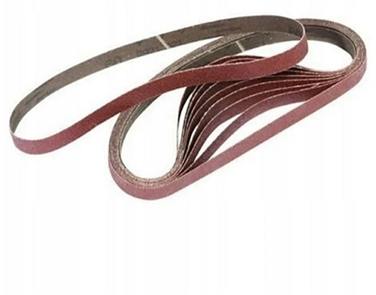 Изображение Smilšpapīra lenta lenšu slīpmašīnai DeWalt DT3605-QZ; 13x457 mm; K80; 10 gab.