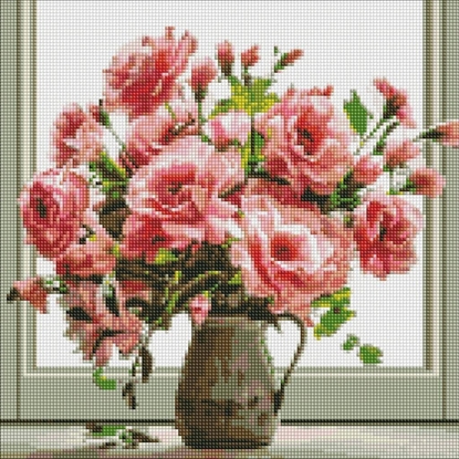 Picture of Diamentowa mozaika - Bouquet Aroma 40x40cm