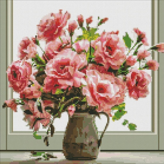 Picture of Diamentowa mozaika - Bouquet Aroma 40x40cm