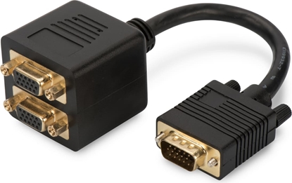 Attēls no Digitus splitter VGA, 0.2m, czarny