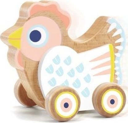 Attēls no Djeco Djeco - drewniana kurka na kókach z pozytywk