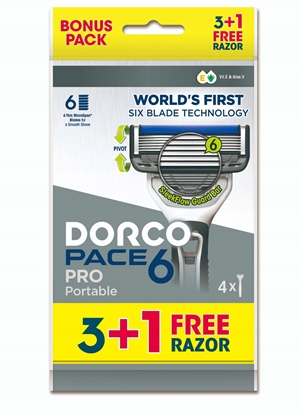 Изображение DORCO Pace Pro 6 Maszynka do golenia jednorazowa 6 ostrzy 1 op. - 4 szt.