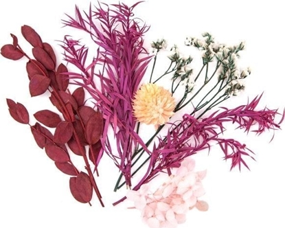 Picture of DP Craft SUSZONE KWIATY DEKORACYJNE, bordowy, róowy