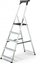 Picture of DRABEST Drabina aluminiowa, domowa z pók, 5 stopnie (wytrzymao: 125 kg)