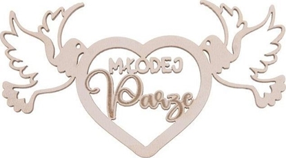 Picture of Drewniany napis - Modej parze 5szt biay