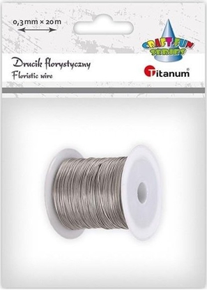 Attēls no Drucik florystyczny 0,3mm 20m srebrny