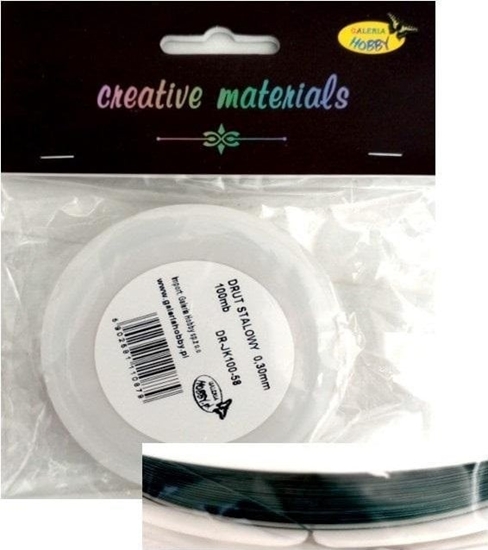 Picture of Drut stalowy 0.3mm dua szpula 100mb ciemnozielony