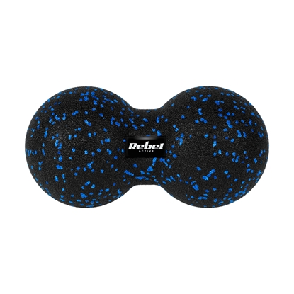 Picture of Dubultā masāžas bumba Duoball 12 cm, melna un zila, EPP materiāls, REBEL ACTIVE