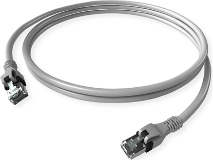 Изображение Easylan DualBoot PushPull IP20 Patchkabel, Cat.6 (Class E), grau, 5 m
