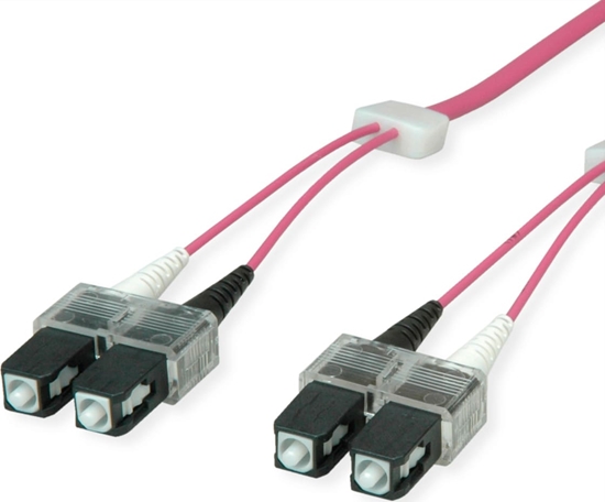 Изображение Easylan saCon Patch cables LED-Duplex 50/125µm OM4, SC/SC, violet, 10 m