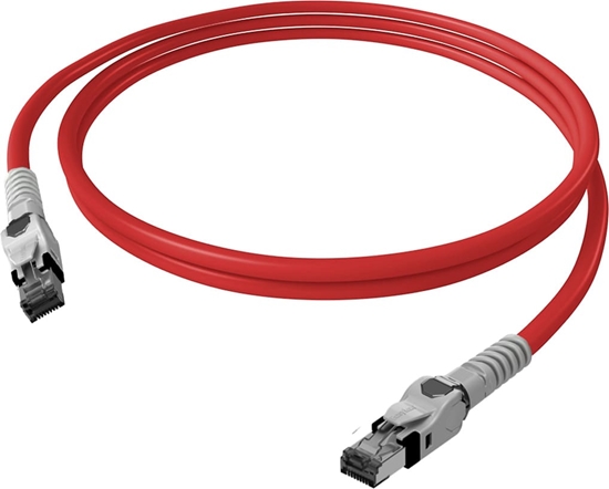 Picture of Easylan VarioBoot Patch cable Cat.6A, S/FTP, red, 1 m