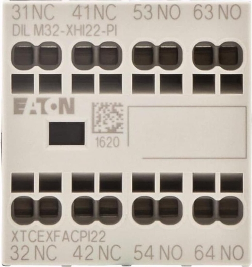 Picture of Eaton Modu styków pomocniczych 4-biegunowe 16A 2Z+2R mocowanie czoowe zaciski sprynowe Push-In 199311