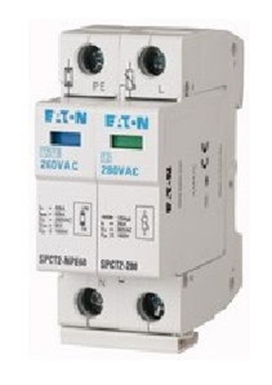 Picture of Eaton Ogranicznik przepi C Typ 2 2F 20kA 1.4kV SPCT2-335-1+NPE (167621)