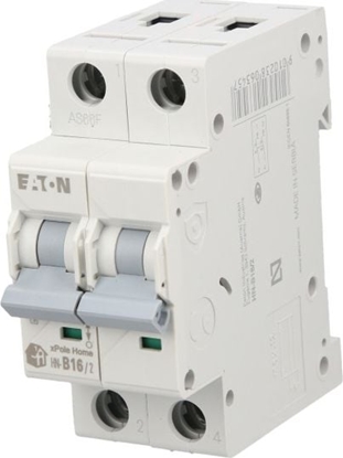 Attēls no Eaton Wycznik nadprdowy 2P B 16A 6kA AC xPole Home HN-B16/2 194861