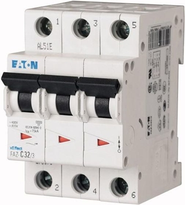 Attēls no Eaton Wycznik nadprdowy 3P K 25A 15kA AC FAZ-K25/3 (278913)