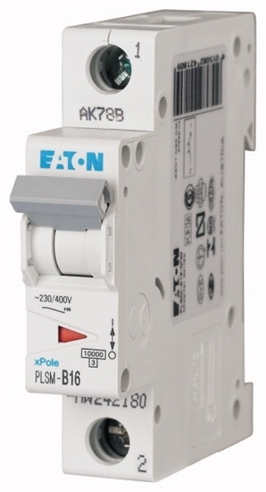 Picture of Eaton Wycznik nadprdowy PLSM-B16-MW 1P B 16A 10kA AC - 242180