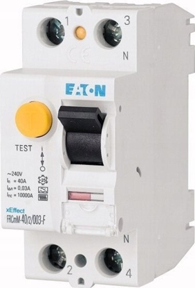 Attēls no Eaton Wycznik rónicowoprdowy 2P 25A 0,3A 10kA typ G/F FRCMM-25/2/03-G/F 187378