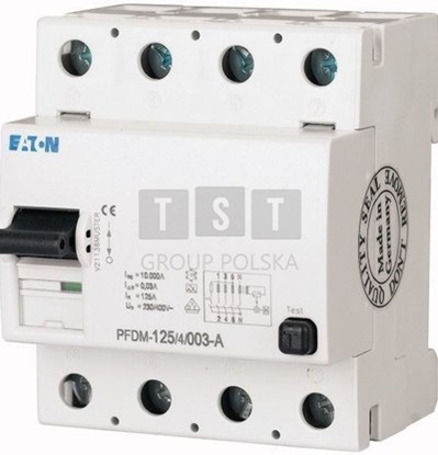 Attēls no Eaton Wycznik rónicowoprdowy 4P 125A 0,5A typ AC FRCMM-125/4/05 187817
