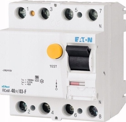 Attēls no Eaton Wycznik rónicowoprdowy 4P 25A 0,1A 10kA typ G/F FRCMM-25/4/01-G/F 187414